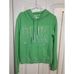 Green Victoria Secret Pink Hoodie